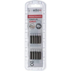 Wiha - 1/4" Drive IP40 Torx Plus Screwdriver Bit - 1" OAL, Insert Bit - Eagle Tool & Supply
