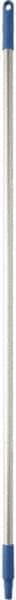 Vikan - 59 x 1" Aluminum Squeegee Handle - European Threaded Connection, Blue - Eagle Tool & Supply