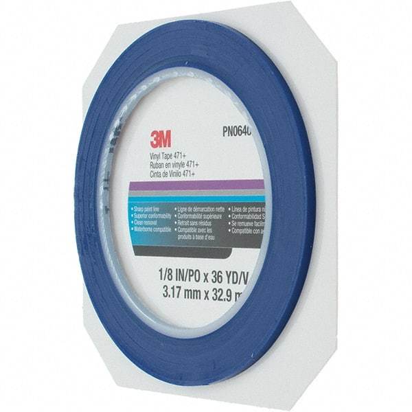 3M - 1/8" Wide Masking & Painters Tape - 5.3 mil Thick - Eagle Tool & Supply