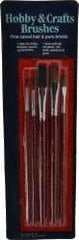 Wooster Brush - #2, #4 Camel Hair Artist's Paint Brush Set - 1/4, 1/2" Wide, Plastic Handle - Eagle Tool & Supply