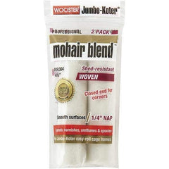 Wooster Brush - 1/4" Nap, 4-1/2" Wide Paint General Purpose Roller Cover - Smooth Texture, Mohair Blend - Eagle Tool & Supply