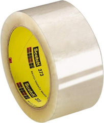 3M - 48mm Wide x 0.06mm Thick x 1,500m Long, 373 Box Sealing & Label Protection Tape - Clear, Use for General Industrial - Eagle Tool & Supply