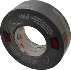 3M - 2" x 55m Black Duct Tape - 10.7 mil, Rubber Adhesive, Polyethylene Film Backing, 32 Lb/ln Tensile Strength, 200°F Max, Series 6969 - Eagle Tool & Supply