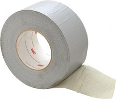 3M - 3" x 55m Silver Duct Tape - 10.7 mil, Rubber Adhesive, Polyethylene Film Backing, 32 Lb/ln Tensile Strength, 200°F Max, Series 6969 - Eagle Tool & Supply