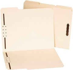 UNIVERSAL - 8-1/2 x 11", Letter Size, Manilla, File Folders with Top Tab - 11 Point Stock, 1/3 Tab Cut Location - Eagle Tool & Supply