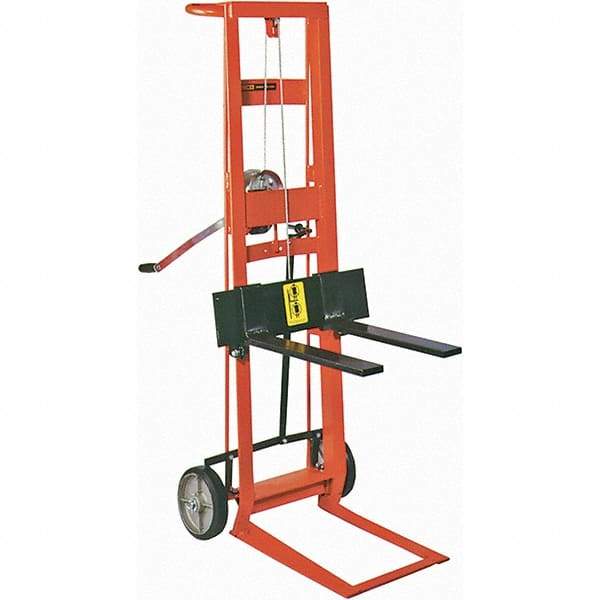 Wesco Industrial Products - 750 Lb Capacity, 40" Lift Height, Manual Winch Manually Operated Lift - Eagle Tool & Supply