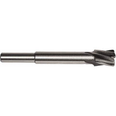 Union Butterfield - 1/2" Diam, 1/4" Shank, Diam, 4 Flutes, Straight Shank, Interchangeable Pilot Counterbore - Eagle Tool & Supply