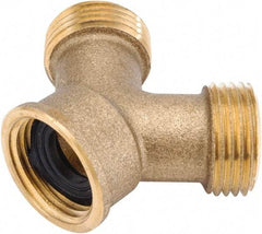 ANDERSON METALS - 3/4 GHT Garden Hose F x M x M Garden Hose Y - Zinc, Female Hose to Male Hose to Male Hose Connector - Eagle Tool & Supply