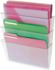 UNIVERSAL - 8-1/2 x 11", Letter Size, Clear, Expanding Hanging File Holder - Eagle Tool & Supply