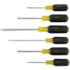 STANLEY® 6 Piece Vinyl Grip DIY Screwdriver Set - Eagle Tool & Supply