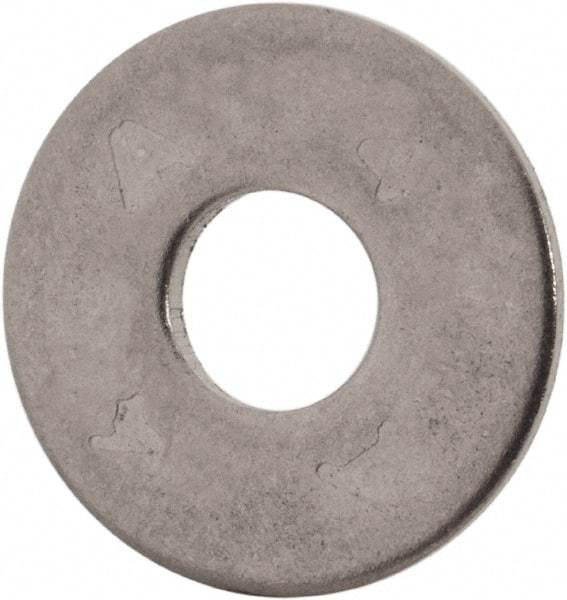 Value Collection - M5 Screw, Grade 316 Stainless Steel Fender Flat Washer - 5.3mm ID x 15mm OD, Plain Finish - Eagle Tool & Supply