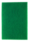 3-1/4 x 6-1/4 x 3/4" - Green/Yellow; Scour-N-Sponge Pad; Aluminum Oxide; Very Fine - Eagle Tool & Supply