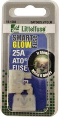 Value Collection - 25 Amp, Automotive Fuse - Clear, Littlefuse ATO025 - Eagle Tool & Supply