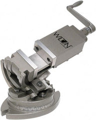 Wilton - 5" Jaw Width, 5" Jaw Opening Capacity, Angle Swivel Machine Vise - Manual Operation, 1 Station, 17-1/2" Long x 12" High x 1-3/4" Deep - Eagle Tool & Supply