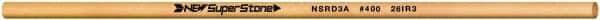 Value Collection - Round Ceramic Finishing Stick - 50mm Long x 3.175mm Wide x 3.2mm Thick, 400 Grit - Eagle Tool & Supply