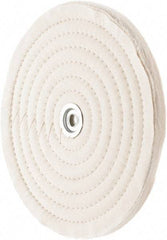 Value Collection - 10" Diam x 1/2" Thick Unmounted Buffing Wheel - 50 Ply, Polishing, 1" Arbor Hole, Medium Density - Eagle Tool & Supply