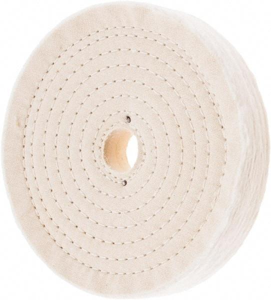 Value Collection - 7" Diam x 1" Thick Unmounted Buffing Wheel - 80 Ply, Polishing, 1" Arbor Hole, Hard Density - Eagle Tool & Supply