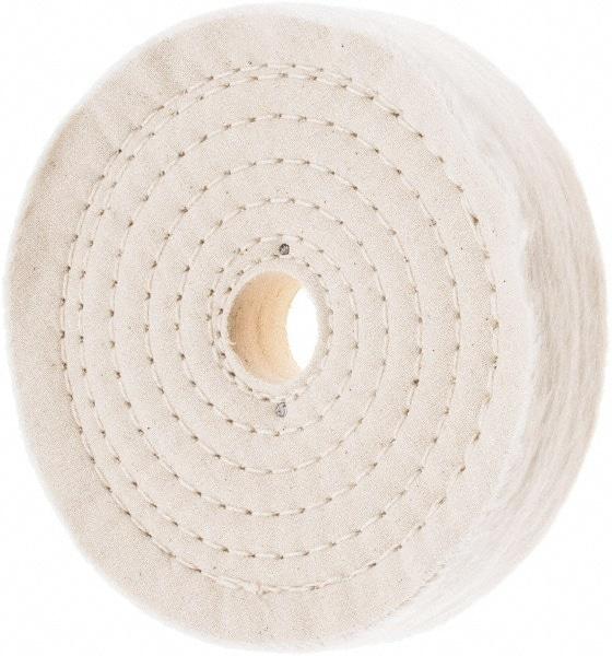 Value Collection - 6" Diam x 1" Thick Unmounted Buffing Wheel - 80 Ply, Polishing, 1" Arbor Hole, Hard Density - Eagle Tool & Supply