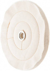 Value Collection - 10" Diam x 1/2" Thick Unmounted Buffing Wheel - 50 Ply, Polishing, 7/8" Arbor Hole, Medium Density - Eagle Tool & Supply