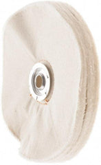 Value Collection - 6" Diam x 1/2" Thick Unmounted Buffing Wheel - 50 Ply, Polishing, 1" Arbor Hole, Soft Density - Eagle Tool & Supply