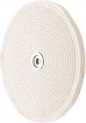 Value Collection - 10" Diam x 1/2" Thick Unmounted Buffing Wheel - 50 Ply, Polishing, 1" Arbor Hole, Hard Density - Eagle Tool & Supply