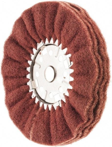 Value Collection - 12" Diam x 6" Thick, Hard Mounted Polishing Wheel - 2 Ply, Coarse Grade, 1-1/4" Shank Diam - Eagle Tool & Supply