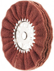 Value Collection - 12" Diam x 6" Thick, Hard Mounted Polishing Wheel - 2 Ply, Coarse Grade, 1-1/4" Shank Diam - Eagle Tool & Supply
