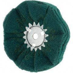 Value Collection - 10" Diam x 4" Thick, Hard Mounted Polishing Wheel - 2 Ply, Coarse Grade, 3/4" Shank Diam - Eagle Tool & Supply