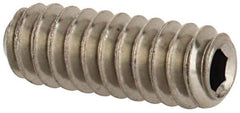 Value Collection - #4-40 UNC, 5/16" OAL, Cup Point Set Screw - Grade 18-8 Stainless Steel, 0.05" Key - Eagle Tool & Supply