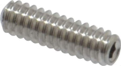 Value Collection - #4-40 UNC, 3/8" OAL, Cup Point Set Screw - Grade 18-8 Stainless Steel, 0.05" Key - Eagle Tool & Supply