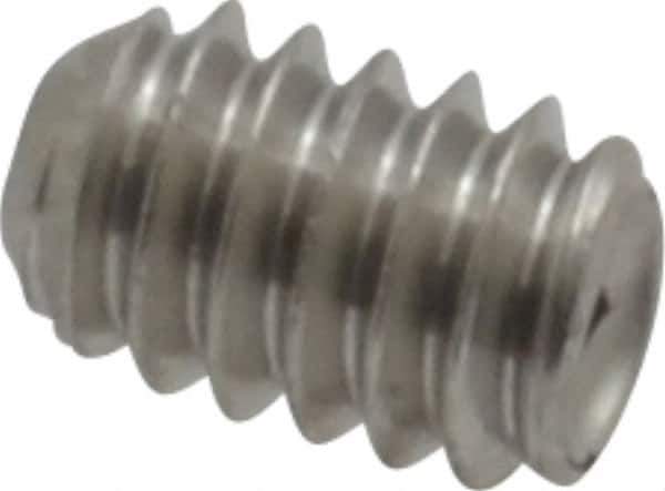 Value Collection - #5-40 UNC, 3/16" OAL, Cup Point Set Screw - Grade 18-8 Stainless Steel, 1/16" Key - Eagle Tool & Supply