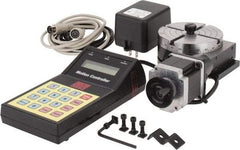Sherline - 28,800 Max RPM Table/400 Max RPM Motor, 4" Table Diam, Horiz, CNC Rotary Indexing Table - 1.963" Centerline Height, 4" Subtable OD, 0.316" Through Hole, 120.00 Voltage, 0.006" Positioning Accuracy, AC Stepper Motor - Eagle Tool & Supply