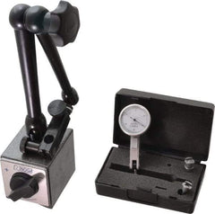 Value Collection - 0.0005" Graduation, 0-15-0 Dial Reading, Indicator & Base Kit - 0.0005 Inch Graduation, Includes Indicator, Magnetic Base - Eagle Tool & Supply