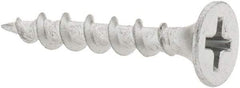 Value Collection - #6 Bugle Head, Phillips Steel Deck Screw - 1" OAL, Galvanized, Grade 2 - Eagle Tool & Supply