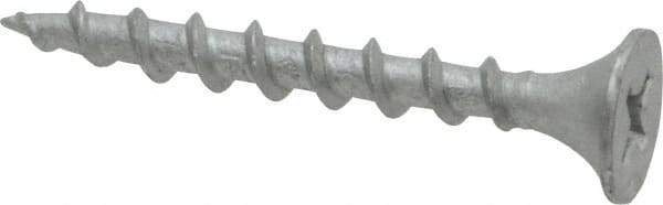 Value Collection - #6 Bugle Head, Phillips Steel Deck Screw - 1-1/4" OAL, Galvanized, Grade 2 - Eagle Tool & Supply