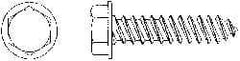 Value Collection - #6 Hex Washer Head Sheet Metal Screw - Steel, 1/2" Length Under Head, AISI 1016, ASME B18.6.3, ASME B18.6.4 & SAE J933, Grade 1016-1024 - Eagle Tool & Supply