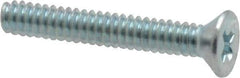 Value Collection - #4-40 UNC, 3/4" OAL Phillips Drive Machine Screw - Flat Head, Grade 2 Steel, Zinc-Plated Finish, Without Washer - Eagle Tool & Supply