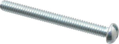 Value Collection - #5-40 UNC, 1-1/4" Length Under Head Slotted Drive Machine Screw - Round Head, Grade 2 Alloy Steel, Zinc-Plated Finish, Without Washer - Eagle Tool & Supply