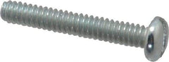 Value Collection - #4-40 UNC, 3/4" Length Under Head Slotted Drive Machine Screw - Pan Head, Grade J82 Steel, Zinc-Plated Finish, Without Washer - Eagle Tool & Supply