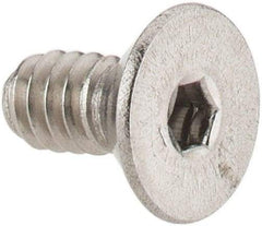 Value Collection - #4-40 UNC Hex Socket Drive, 82° Flat Screw - Grade 18-8 Stainless Steel, 1/4" OAL - Eagle Tool & Supply