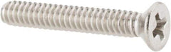 Value Collection - #4-40 UNC, 3/4" OAL Phillips Drive Machine Screw - Flat Head, Grade 18-8 Stainless Steel, Uncoated, Without Washer - Eagle Tool & Supply