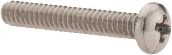 Value Collection - #4-40 UNC, 3/4" Length Under Head Phillips Drive Machine Screw - Pan Head, Grade 18-8 Stainless Steel, Uncoated, Without Washer - Eagle Tool & Supply