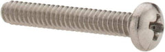 Value Collection - #4-40 UNC, 3/4" Length Under Head Phillips Drive Machine Screw - Pan Head, Grade 18-8 Stainless Steel, Uncoated, Without Washer - Eagle Tool & Supply