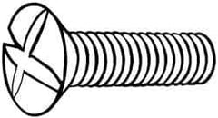 Value Collection - #4-40 UNC, 5/8" OAL Phillips Drive Machine Screw - Oval Head, Grade 18-8 Stainless Steel, Uncoated, Without Washer - Eagle Tool & Supply