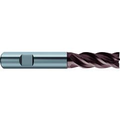 7/16x7/16x7/8x2-3/4 4Fl Carbide RF100 Diver End Mill-.0138 Chamfer-Cylindrical Shank-nano-Si - Eagle Tool & Supply