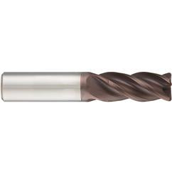 3/8x3/8x7/8x2-1/2 4Fl Carbide RF100 Diver End Mill-.062 Rad-Cylindrical Shank-nano-Si - Eagle Tool & Supply