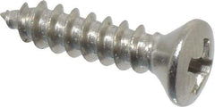 Value Collection - #4 Oval Head Phillips Sheet Metal Screw - Stainless Steel, 1/2" OAL, Grade 18-8 - Eagle Tool & Supply