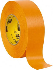 3M - 2" Wide x 60 Yd Long Orange Paper Masking Tape - Series 2525, 9.5 mil Thick, 49 In/Lb Tensile Strength - Eagle Tool & Supply