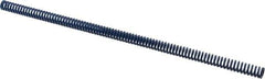 Associated Spring Raymond - 12.5mm Hole Diam, 6.3mm Rod Diam, 12" Free Length, Blue Die Spring - 243.6 N Max Deflection, 116mm Max Deflection, Medium Duty, Chromium Alloy Steel - Eagle Tool & Supply