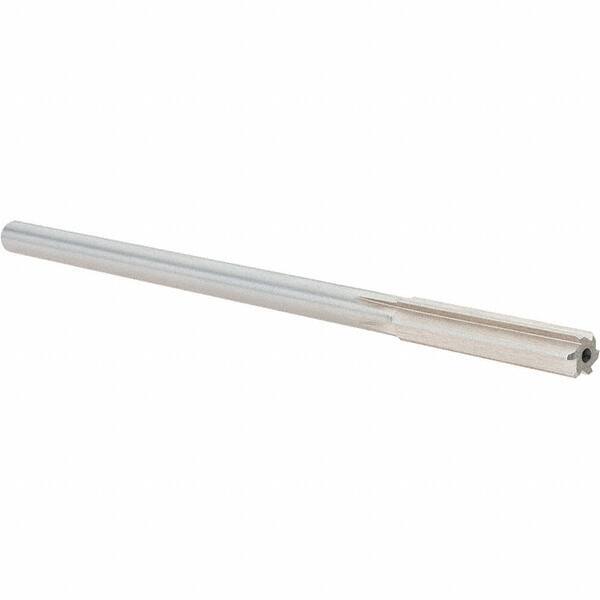 Alvord Polk - 0.317" High Speed Steel 6 Flute Chucking Reamer - Straight Flute, 0.2792" Straight Shank, 1-1/2" Flute Length, 6" OAL - Eagle Tool & Supply